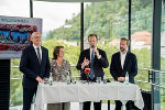 Landeshauptmann Anton Mattle, Landesrätin Veronica Kaup-Hasler, Landesrat Karlheinz Kornhäusl und Landeshauptfrau-Stv. Stefan Schnöll in Graz. © Land Steiermark/Binder; bei Quellenangabe honorarfrei Landeshauptmann Anton Mattle, Landesrätin Veronica Kaup-Hasler, Landesrat Karlheinz Kornhäusl und Landeshauptfrau-Stv. Stefan Schnöll in Graz. © Land Steiermark/Binder; bei Quellenangabe honorarfrei