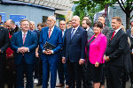 Landeshauptmann-Stv. Manuela Khom begrüßte als offizielle Vertreterin des Landes Steiermark die Gäste beim 75. Städtetag in Leoben: Bundespräsident Alexander Van der Bellen, Bundeskanzler Christian Stocker, den Wiener Bürgermeister Michael Ludwig und Leobens Bürgermeister Kurt Wallner. © Land Steiermark/ Verwendung bei Quellenangabe honorarfrei Landeshauptmann-Stv. Manuela Khom begrüßte als offizielle Vertreterin des Landes Steiermark die Gäste beim 75. Städtetag in Leoben: Bundespräsident Alexander Van der Bellen, Bundeskanzler Christian Stocker, den Wiener Bürgermeister Michael Ludwig und Leobens Bürgermeister Kurt Wallner. © Land Steiermark/ Verwendung bei Quellenangabe honorarfrei
