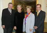 (von links): Landesrat Hermann Schützenhöfer, Ursula Röthl-Stauder, Landeshauptmann Waltraud Klasnic und Franz Rossegger. Foto: Harry Stuhlhofer. 