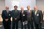 Wolfgang Bauer (Obmann APV), LH Franz Voves, Wolfgang Pfarl (Präsident Austropapier), Jochen Pildner-Steinburg (IV-Präsident) und Heinz Simon (Präsident ÖZEPA) v.l.
