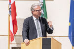 Tag der Führungskräfte des Bundesheeres im Grazer Burghof: LH Christopher Drexler bei seiner Ansprache