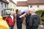 LH Christopher Drexler und LH-Stv. Anton Lang mit Bürgermeister Michael Viertler in Deutschfeistritz © Land Steiermark