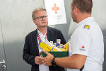 Landeshauptmann Christopher Drexler dankt den Kräften des Roten Kreuzes für ihren Einsatz
