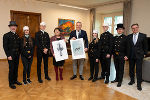 Neujahrsbesuch der Rauchfangkehrer in der Grazer Burg: LH Mario Kunasek und LH-Stv. Manuela Khom empfingen die Delegation der Rauchfangkehrerinnung.