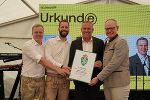 Geschäftsführer Manuel Pichler, Geschäftsführer Alexander Fürnschuß, Landeshauptmann Mario Kunasek und der Hauptgeschäftsführer von e.Denzel & Intratec Herbert Planetz (v.l.) © Land Steiermark/Mitteregger; bei Quellenangabe honorarfrei Geschäftsführer Manuel Pichler, Geschäftsführer Alexander Fürnschuß, Landeshauptmann Mario Kunasek und der Hauptgeschäftsführer von e.Denzel & Intratec Herbert Planetz (v.l.) © Land Steiermark/Mitteregger; bei Quellenangabe honorarfrei